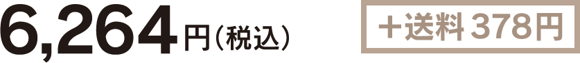 6,264円＋送料378円