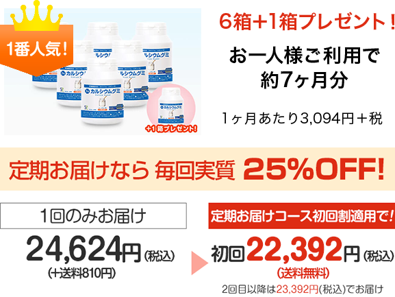 お一人様ご利用で約2ヶ月分